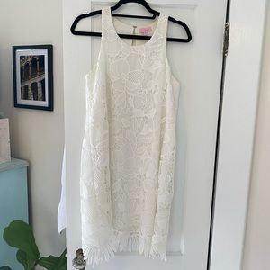 Lilly Pulitzer White Scalloped Dress